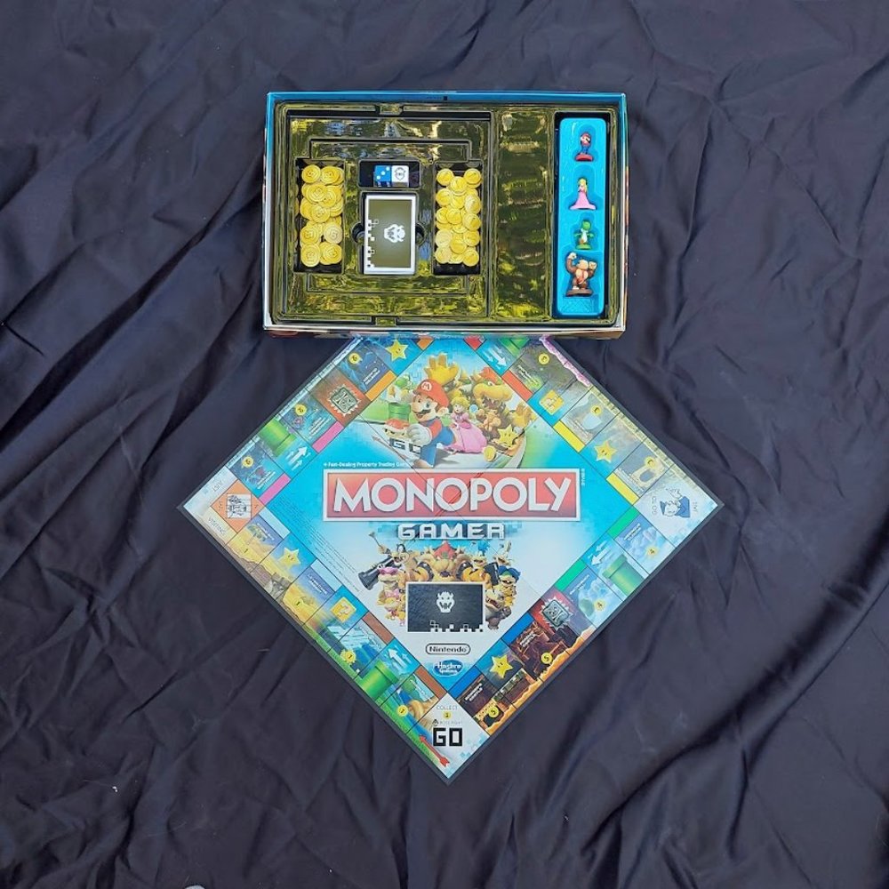 Monopoly Gamer Edition Board Game Nintendo - Complete - Hasbro